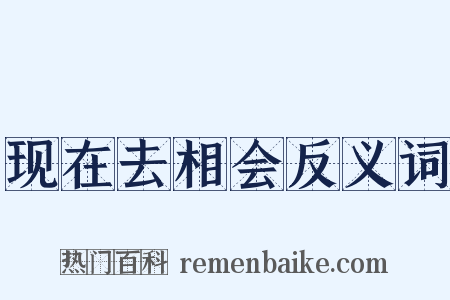 现在去相会反义词是什么意思的图片